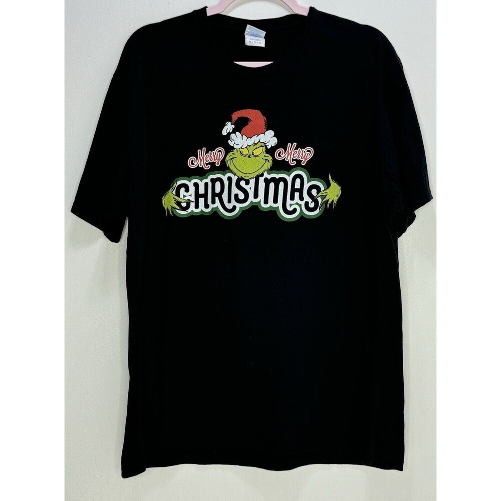 Merry Grinchmas Unisex Grinch Christmas Short Sleeve T-shirt XL Grinchmas